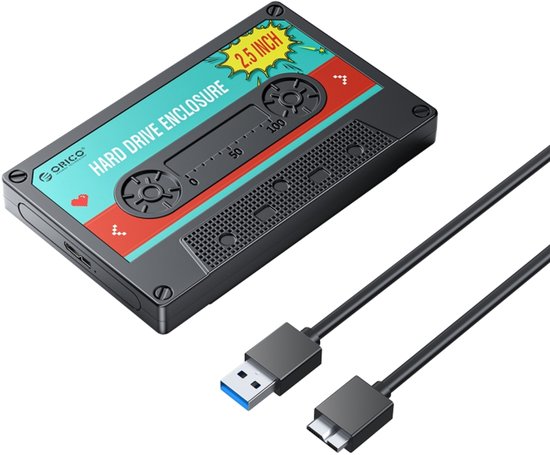 ORICO 2580U3 2,5 inch USB 3.0 nostalgische HDD-behuizing Mobiele harde schijfdoos