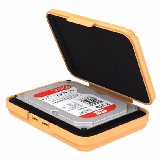 ORICO PHX-35 3,5 inch SATA HDD-behuizing Harde schijf Schijf Beschermhoes (oranje)