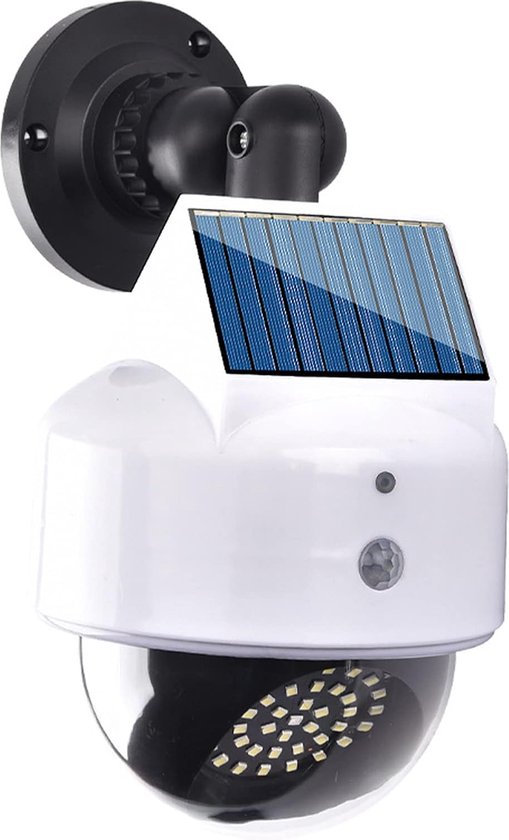 Orion Store - Camera Vorm Solar Licht - 3 Verlichtingsmodi Zonne-energie Simulatie Camera Monitor Lampen - Nep Camera Nachtlampen voor Huisbeveiliging, Veranda, Garage - Dummy Camera Solar Beveiligingslamp van Orion