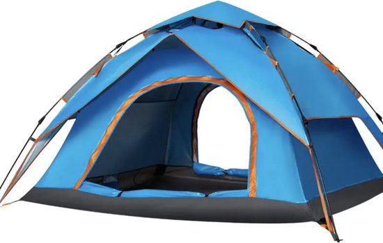 Orion Store - Tent –Familietent - Hoogwaardige Tent - Dubbele Deur Tent - Enkele Laag Volautomatische Outdoor Glamping Tent - Camping Tent – 3-4 Person Tent van Orion