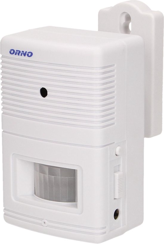 Orno - Bewegingssensor met Alarm - 4-5 m Bereik - Geluidsalarm 'Ding Dong/Alarm'