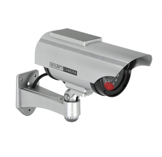 Orno Dummy Beveiligingscamera met Zonnepaneel & Knipperende LED – Outdoor & Indoor – Realistische Nepcamera – CD-2/G van Merkloos