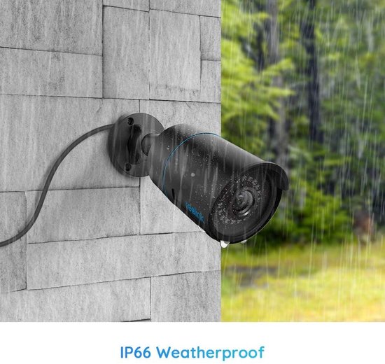 Outdoor Security Camera with People/Vehicle Detection, IP66 Weatherproof Bullet CCTV IP Camera with Micro SD Card Slot, van OutDoor
