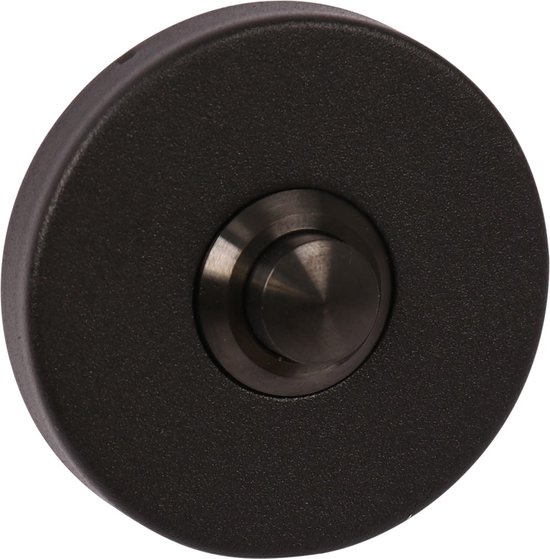 Oxloc Beldrukker Rond RVS zwart - 1219640