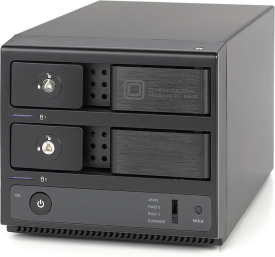 Oyen Digital Mobius 2C RAID 2-Bay USB-C HDD - 44TB van Merkloos