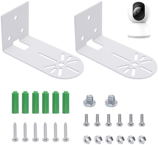 Pakket van 2 Camera Wandbeugels, Wandbeugels, Plafondbeugel, Standhouder, Accessoires, Beveiligingscamera, Bewakingscamera, Montagebeugel, Compatibel met Eufy Security Indoor Cam E220/Blink van Merkloos