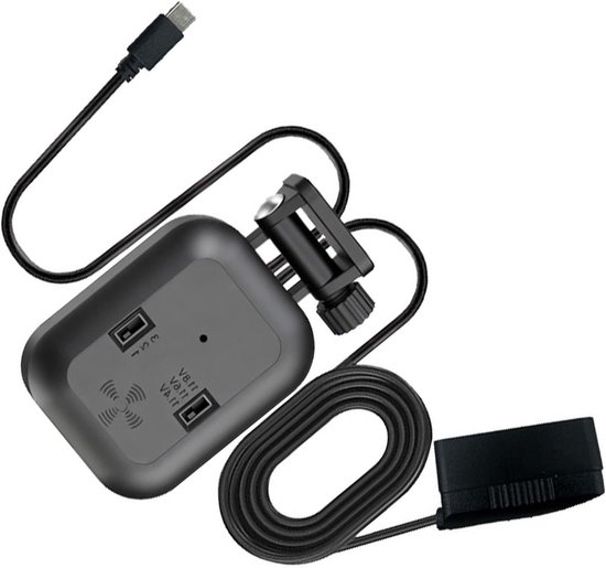 Parkeerbewakingskabel Stroomvoorziening - Aansluitsnoer Autorecorder - Veilig Parkeren - Intelligente Spanningsbeveiliging - 6x4.5x3 cm - Zwart