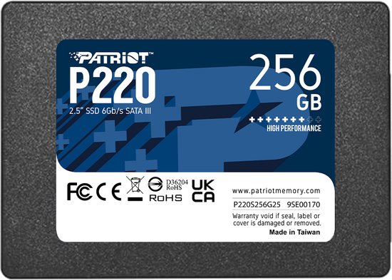Patriot Memory P220 256GB 2.5 Serial ATA III (P220S256G25) van Merkloos