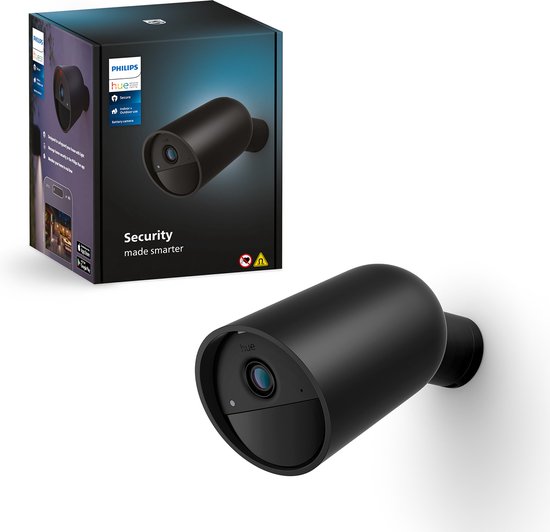 Philips Hue Secure camera beveiligingscamera met batterij - zwart van Merkloos