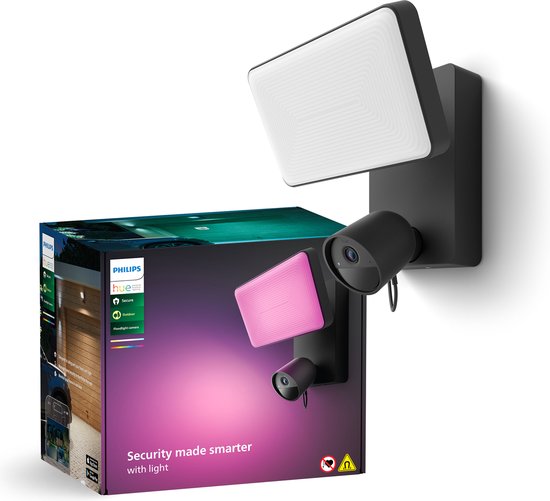 Philips Hue Secure verstraler met beveiligingscamera - zwart van Philips Hue