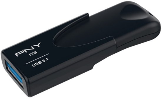 PNY Attaché 4 USB flash drive 1000 GB USB Type-A 3.2 Gen 1 (3.1 Gen 1) Zwart van Merkloos