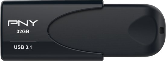 PNY Attache 4 USB flash drive 32 GB USB Type-A 3.2 Gen 1 (3.1 Gen 1) Zwart van PNY