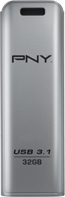 PNY FD32GESTEEL31G-EF USB flash drive 32 GB 3.2 Gen 1 (3.1 Gen 1) Roestvrijstaal van Merkloos