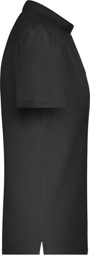 Polo shirt Golf Pro premium zwart/rood voor heren - Zwarte herenkleding - Werkkleding/zakelijke kleding polo t-shirt S van De Polo Club