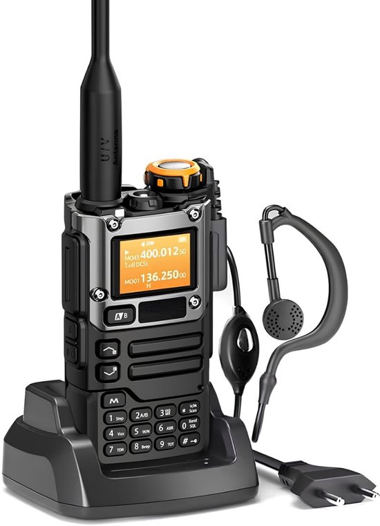 Portofoon - Walkie Talkie - Walkie Talkie voor Volwassenen & Kinderen - Zwart - 1cm x 2cm x 11cm