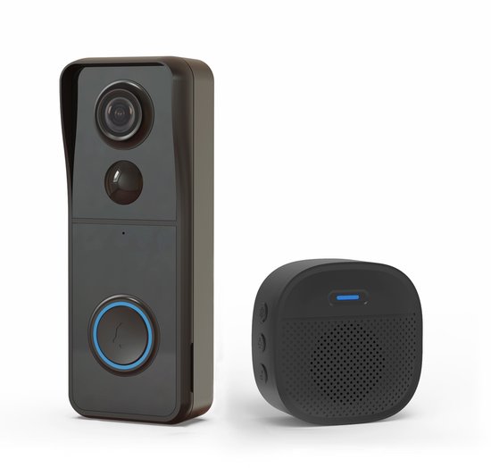 Powell Deurbel - Deurbel Draadloos - Video Deurbel - Deurbel met Camera - Met Wifi - Met Microfoon - 2K Video - 32GB Geheugen van Powell