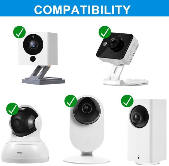 Powerkabel voor Beveiligingscamera's - Micro USB Oplaadkabel 4.5M, Compatibel met Diverse Camera's van Merkloos