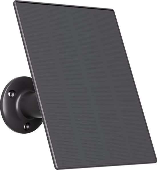 Protectly® Zonnepaneel 3W - Geschikt voor Protectly Beveiligingscamera Draadloos Buiten en Binnen - Buitencamera - Buiten Camera Met Nachtzicht - Security Camera - Oplaadbaar 3W van Protectly