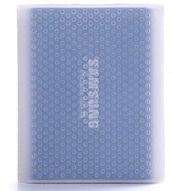 PT500 Krasbestendige All-inclusive draagbare harde schijf siliconen beschermhoes voor Samsung Portable SSD T5, met ventilatieopeningen (wit)