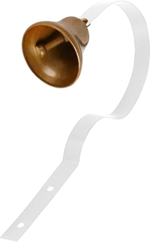 Puppy deurbel - Hond training - Zindelijkheid trainen - Koperen belgeluid - 18 cm lengte - Koper