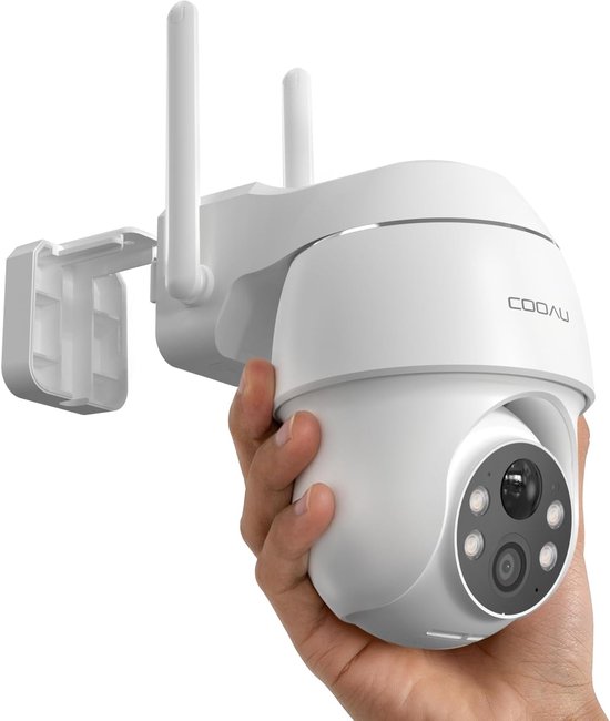 Q02 Beveiligingscamera - 3MP draadloos buiten op batterij mit- Detectie persoon/voertuig/dieren - Pan-en kantelfunctie - Nachtzicht in kleur - AI-bewegingsdetectie - 360° dekking- compatibel met Alexa en Google Assistant van Imou