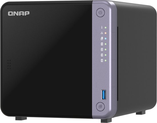 QNAP TS-432X-4G - NAS server - Alpine AL-524 - 4 GB - 4 bays - 2.5, 3.5" - zwart