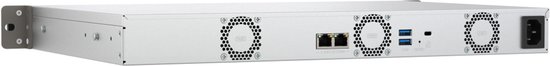 QNAP TS-433eU NAS Rack (1U) Cortex-A Cortex-A55 4 GB 0 TB QNAP Turbo System Zwart