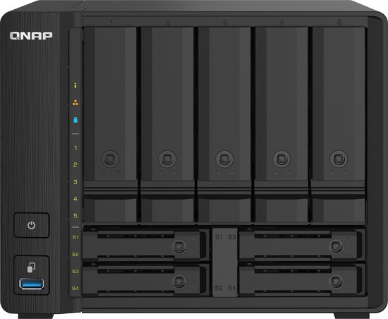 QNAP TS-932PX NAS Tower Ethernet LAN Zwart Alpine AL-324 van Merkloos