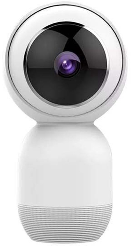 Qnect IP Binnencamera - Full HD, Pan-Tilt-Zoom, Nachtzicht, en Bewegingsdetectie - Wit van Merkloos