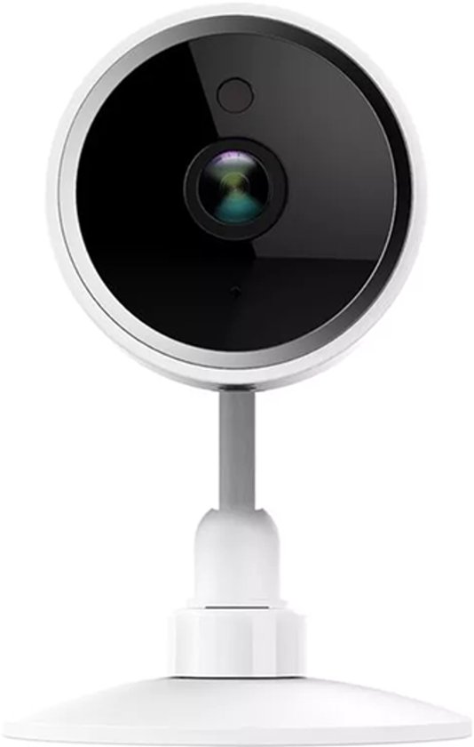 Qnect Wifi Binnencamera - 100° Kijkhoek - HD Nachtzicht - Bewegingsdetectie - Wit van Merkloos