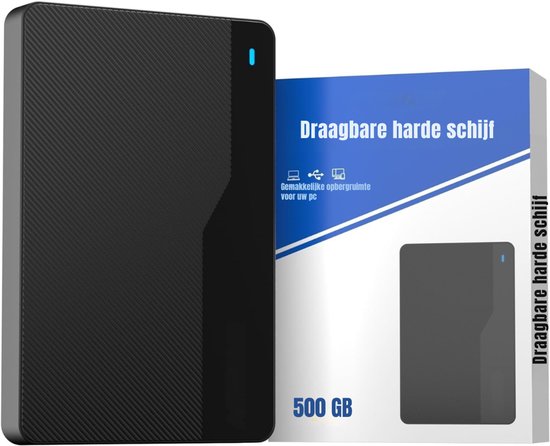 QORA® SSD Externe Harde QORAijven - SSD Externe Harde QORAijf - Zwart - 14cm x 9cm x 3cm
