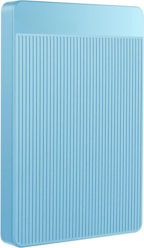 QPFO® Externe harde schijf 500GB - ultra slim - draagbare hdd - usb aansluiting - opslag voor pc mac laptop xbox ps4 - blauw