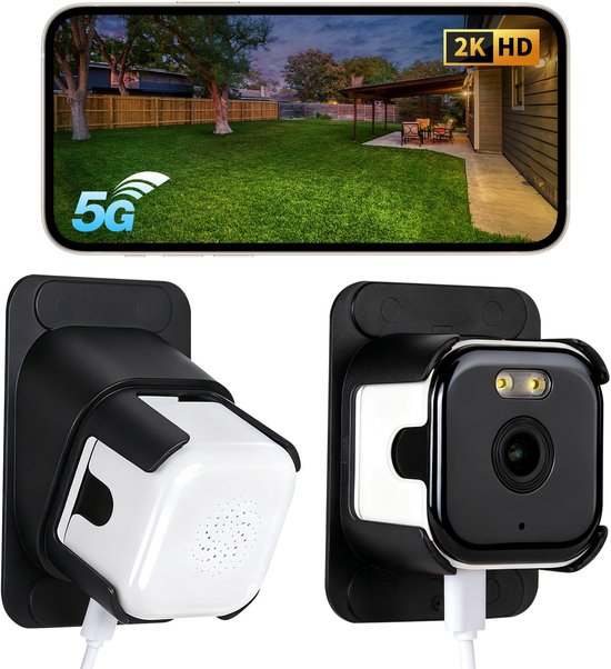 Raamcamera – 2K Beveiligingscamera met Nachtzicht en Bewegingsdetectie – WiFi en 2-Weg Audio