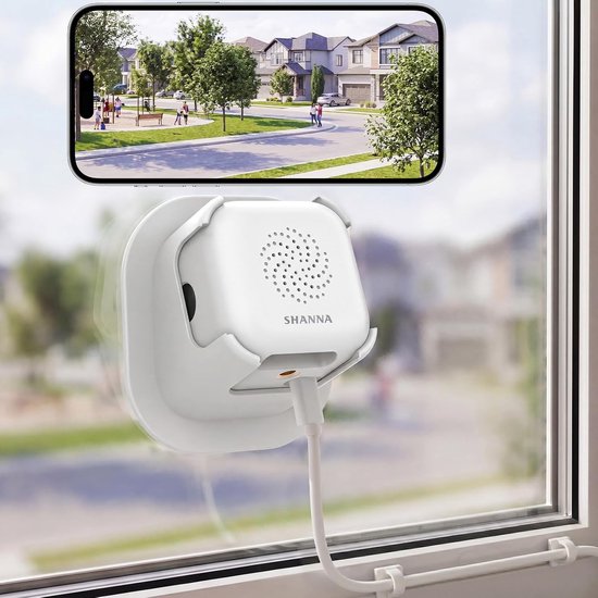 Raamcamera - Wit - Indoor - 3MP Ultra HD - Voor Beveiliging Thuis