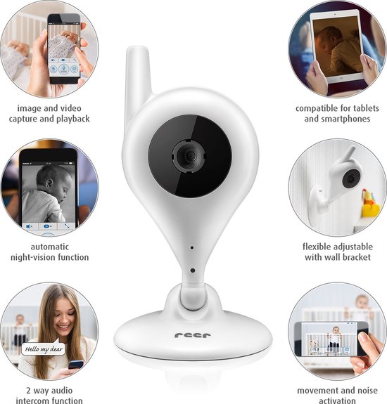 Reer HD IP BabyCam - slimme babyfoon van Reer