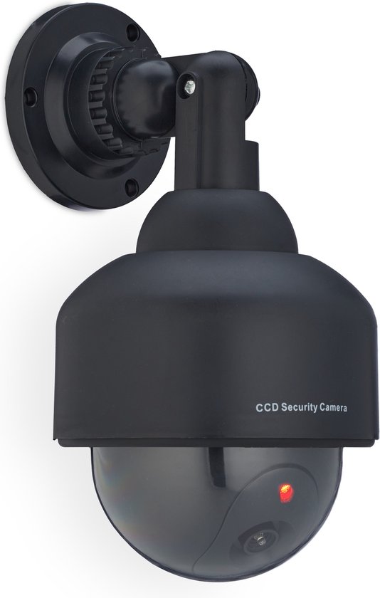 Relaxdays dummy dome camera - knipperend led-licht - indoor - outdoor - inbrekers afschrikken van Relaxdays