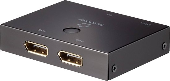 Renkforce DisplayPort-switch 2 poorten Bidirectioneel bruikbaar 3840 x 2160 Pixel van Renkforce