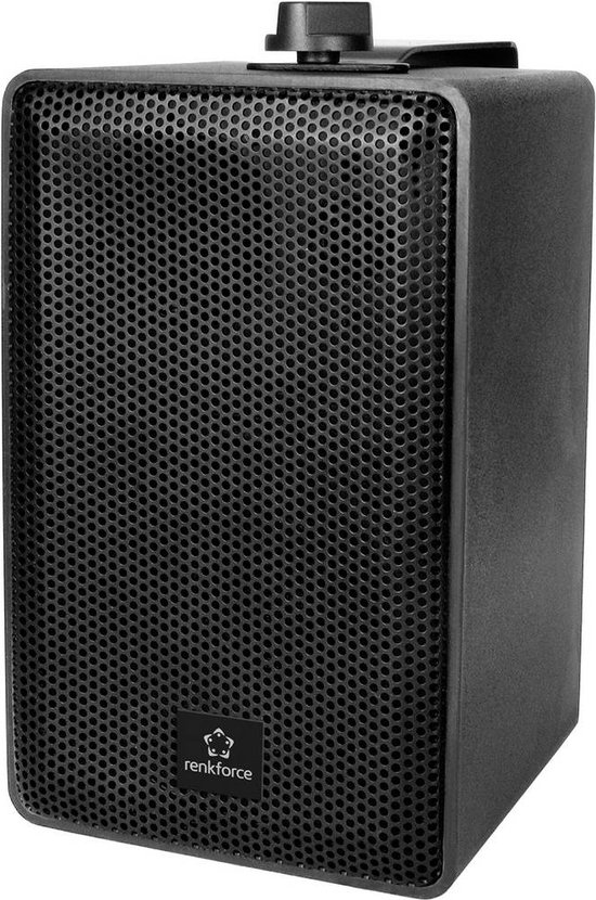 Renkforce RL100W BK Boekenplank speaker Zwart 100 W 90 Hz - 20000 Hz 1 paar van Renkforce