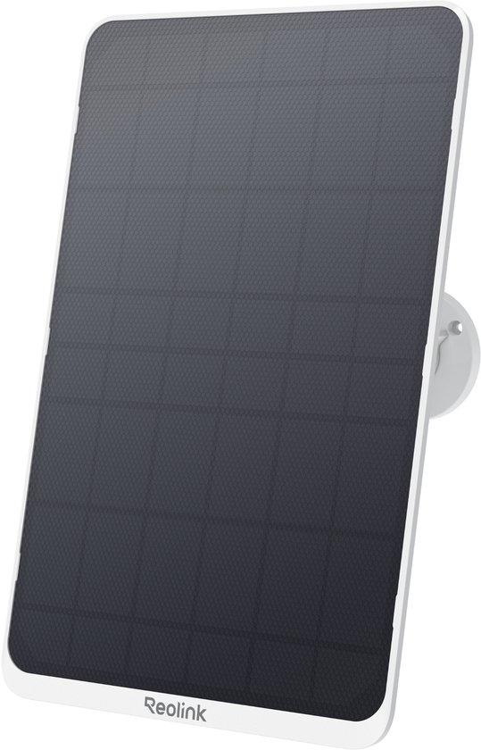 Reolink 12W Zonnepaneel Wit, Continue Stroomvoorziening voor Draadloze Buitencamera's, Compatibel met TrackMix/Argus PT Ultra/Duo 2/Eco Ultra/3 Ultra, IP65 Weerbestendig, met 4 Meter Kabel & 360° Verstelbare Beugel van Merkloos