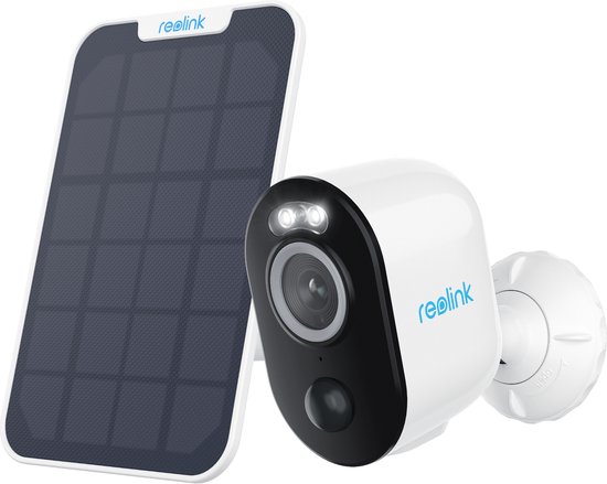 Reolink 2K 5MP Beveiligingscamera met Zonnepaneel, Batterijen Draadloos, Kleuren Nachtzicht, Alarm Persoon/Voertuig/Huisdier, Geen maandbijdragen van Reolink