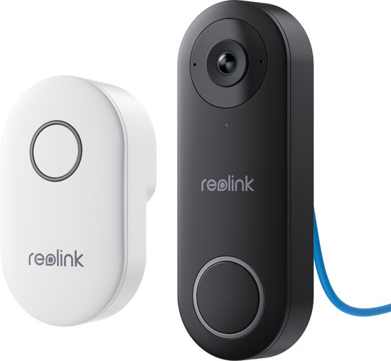 Reolink 2K 5MP Videodeurbel met bel, PoE bedrade, Persoonsdetectie, Tweewegaudio, Werkt met NVR's van Reolink