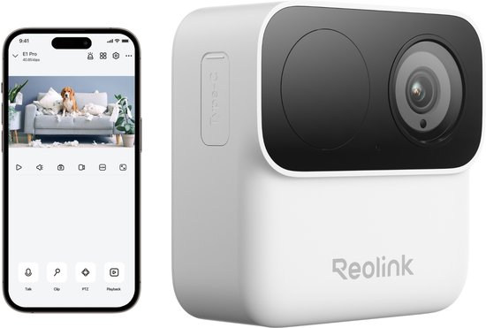 Reolink 2MP Batterij Beveiligingscamera - Magnetische Binnen-/Buiteninstallatie - 9 Maanden Batterij - Persoonsdetectie - Argus Series B210