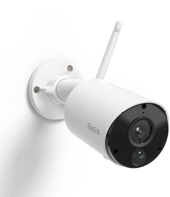 Reolink 3MP beveiligingscamera buiten op batterijen, draadloos Ondersteunt persoons/voertuigdetectie, Tweewegaudio, Argus Eco van Reolink