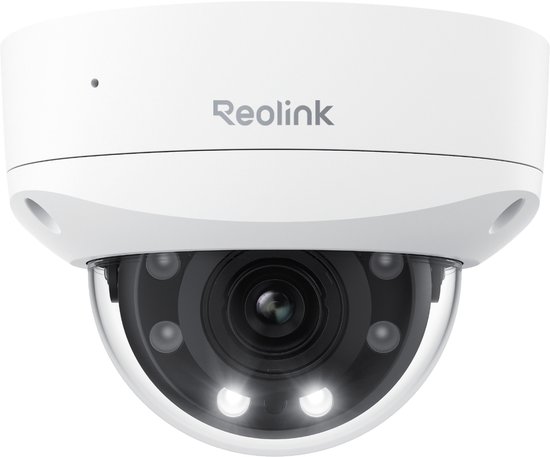 Reolink 4K PoE-beveiligingscamera met spots, 5x optische zoom, buitencamera met kleurennachtzicht, tweewegaudio, persoons-/voertuig-/dierdetectie, IK10 vandalismebestendig, geen PT-ondersteuning
