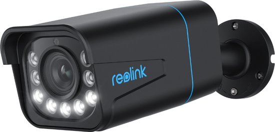 Reolink 4K PoE Beveiligingscamera voor Buiten, 5x Optische Zoom, Detectie van Personen/Voertuigen/Dieren, Nachtzicht in Kleur-Zwart van Reolink