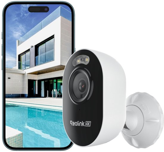 Reolink 4K Wi-Fi 6 Buiten Beveiligingscamera - Slimme Detectie - Nachtzicht Met Schijnwerper - Sirene - Lumus Series E450