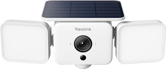Reolink 4MP Draadloze Buitenschijnwerpercamera - SolarEase™-Opladen - Geluids- En Lichtalarm - Slimme Detectie - WiFi 6 - F310B