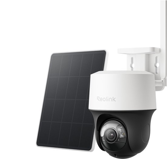 Reolink 4MP Go-Serie Accubeveiligingscamera - Tot 512GB - Zonne-Aangedreven - ColorX-Nachtzicht - Ingebouwde SIM-Kaart - Slimme Detectie - Reolink Go PT S Lite + Zonnepaneel