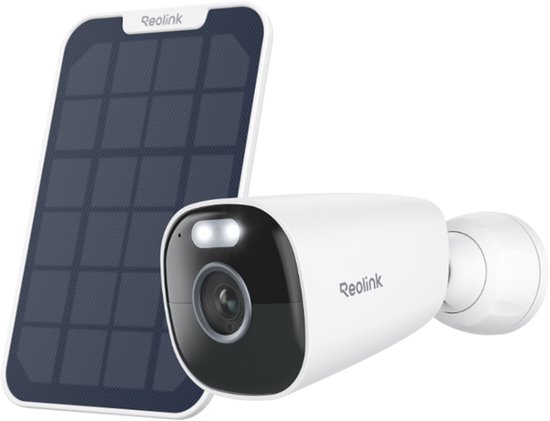 Reolink 5MP Beveiligingscamera op Batterijen met Zonnepaneel, Draadloze, Kleurnachtvisie, 2,4/5GHz wifi, Alarm Persoon/Voertuig/Huisdier, Geen maandbijdragen van Merkloos