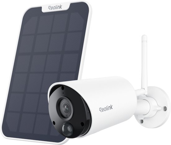 Reolink 5MP Wifi-batterijcamera Voor Buiten - Slimme Detectie - Geen Maandelijkse Kosten - Argus Series B320 + Zonnepaneel